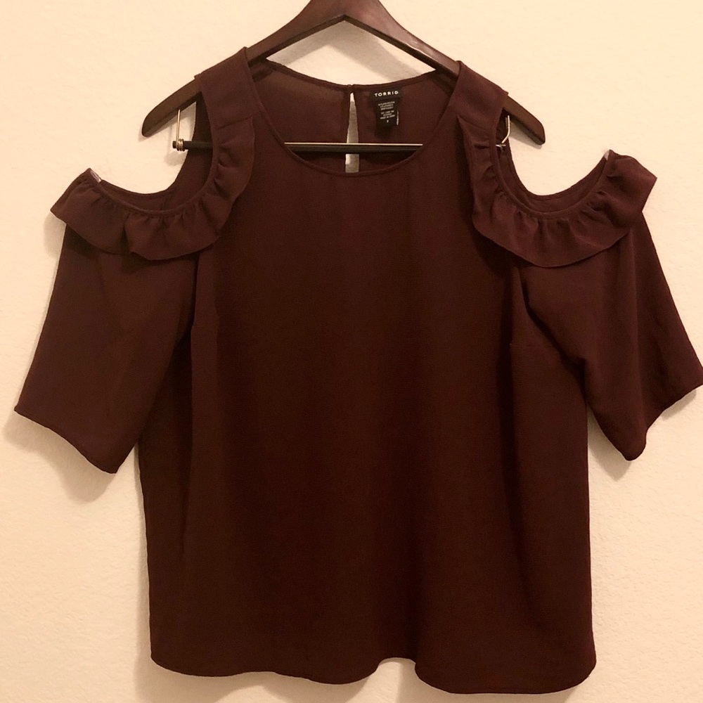 Final price Torrid Plus Size Cold Shoulder Top